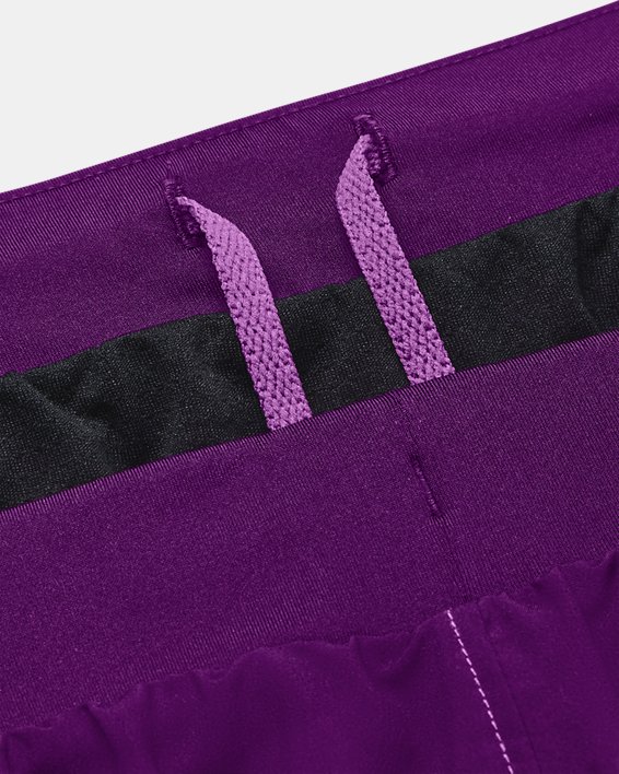 Women's UA Fly-By 2.0 Shorts, Purple, pdpMainDesktop image number 5